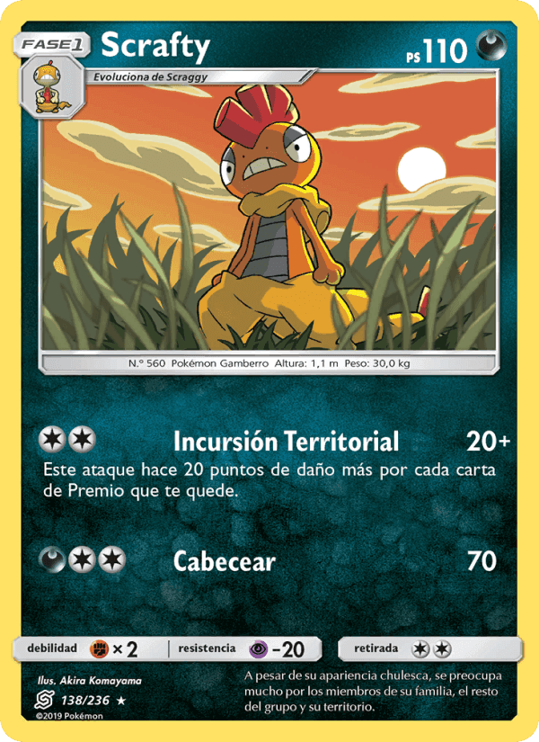 Scrafty, carta 138 de Mentes Unidas