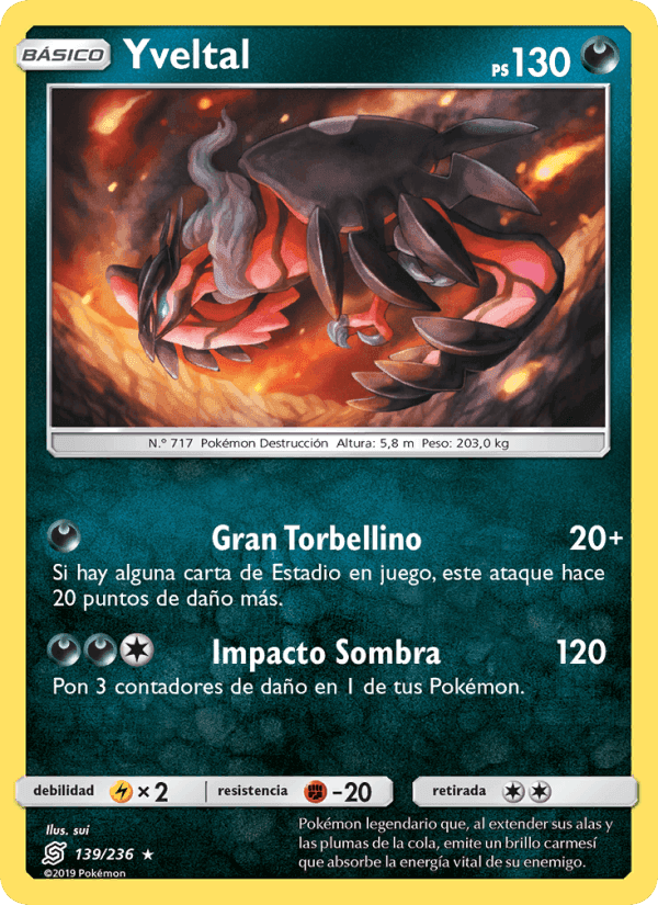 Yveltal, carta 139 di Mentes Unidas