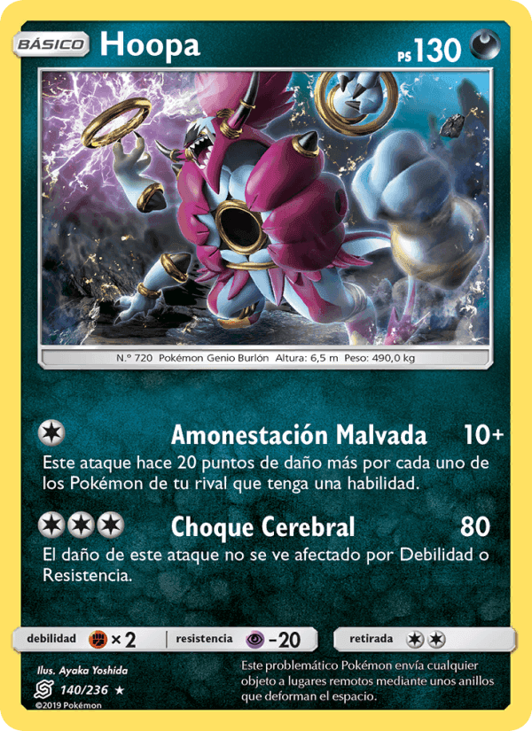 Hoopa, carta 140 de Mentes Unidas