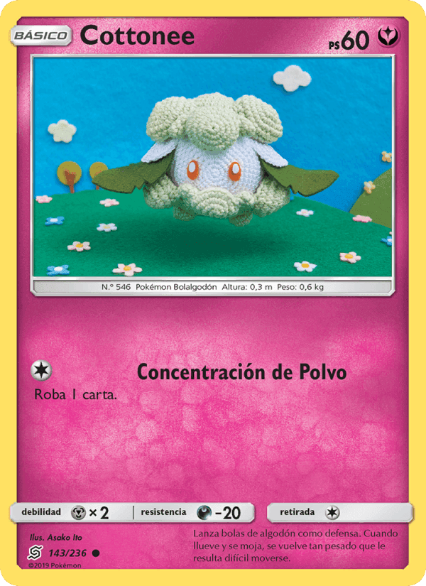 Cottonee, carta 143 de Mentes Unidas