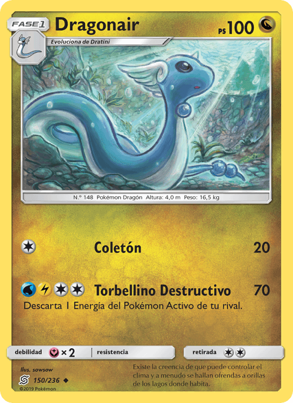 Dragonair, carta 150 di Mentes Unidas