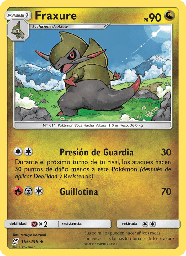 Fraxure, card 155 from Mentes Unidas
