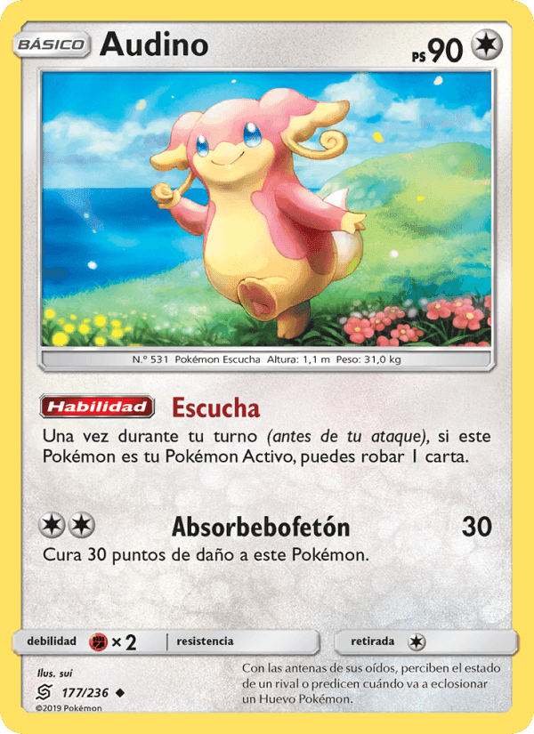 Audino, carta 177 de Mentes Unidas