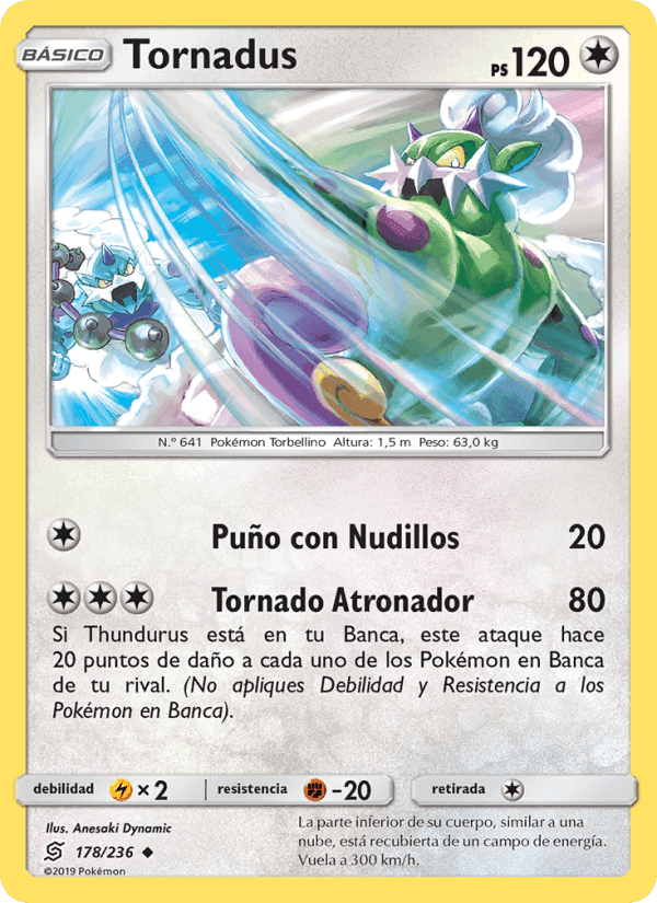 Tornadus, card 178 from Mentes Unidas