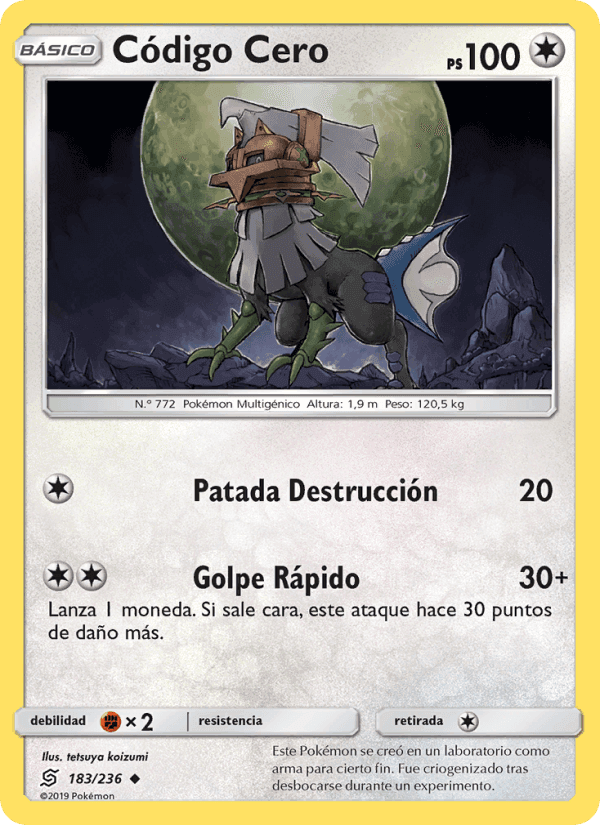 Código Cero, card 183 from Mentes Unidas