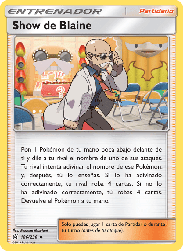 Show de Blaine, carta 186 di Mentes Unidas