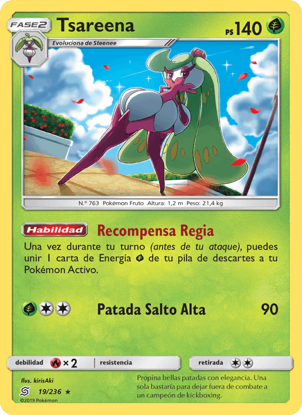 Tsareena, card 19 from Mentes Unidas
