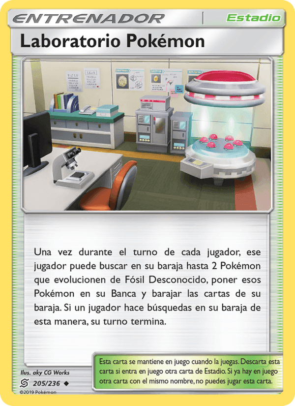 Laboratorio Pokémon, carta 205 de Mentes Unidas