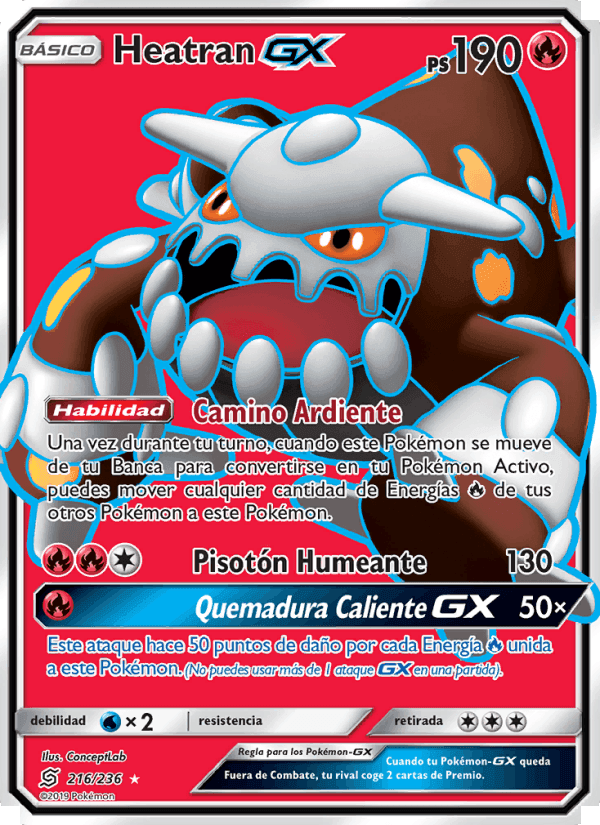Heatran GX, carte 216 de Mentes Unidas