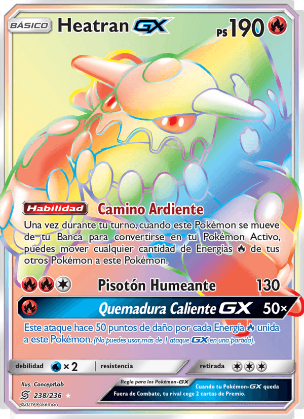 Heatran GX, carta 238 de Mentes Unidas