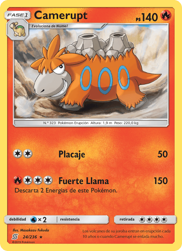 Camerupt, carte 24 de Mentes Unidas