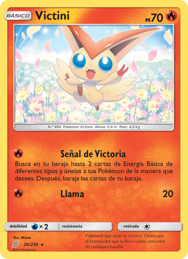 Mentes Unidas の 26 番、Victini
