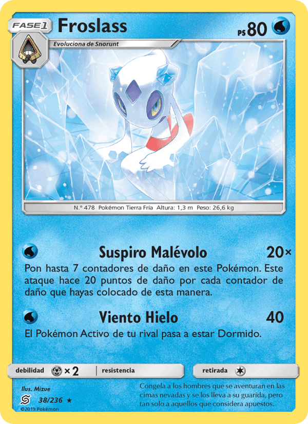Froslass, carte 38 de Mentes Unidas