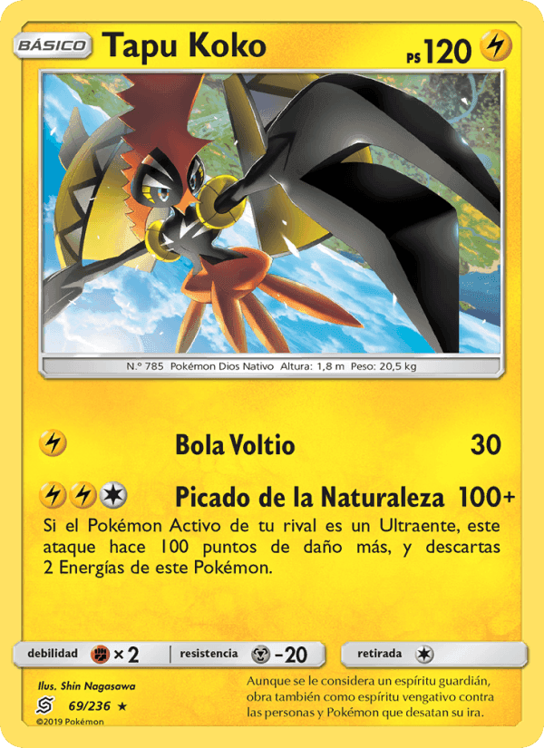 Tapu Koko, carta 69 de Mentes Unidas