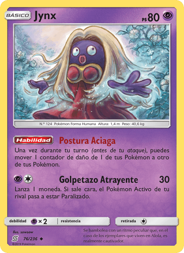 Jynx, card 76 from Mentes Unidas