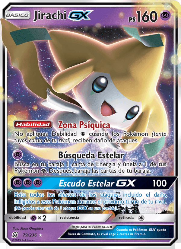 Jirachi GX, carta 79 di Mentes Unidas
