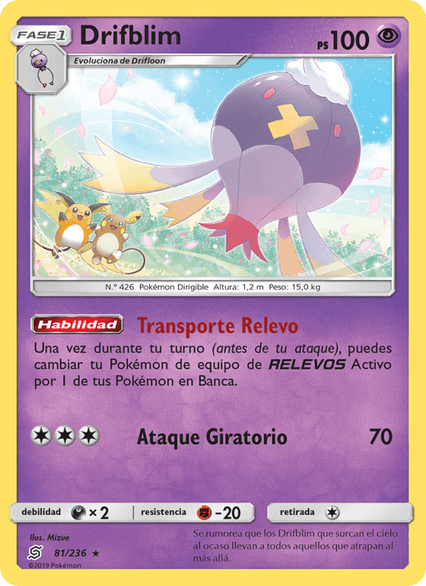 Drifblim, carta 81 de Mentes Unidas