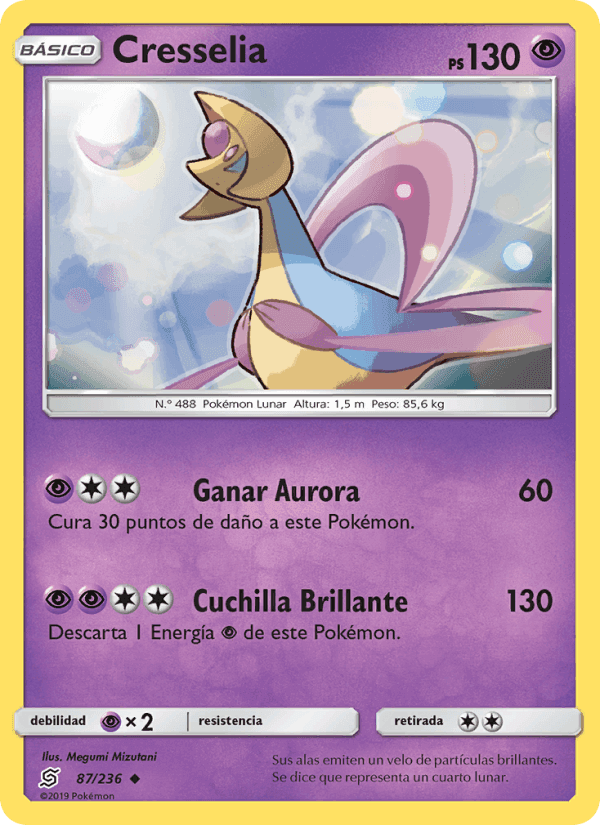Cresselia, carta 87 de Mentes Unidas