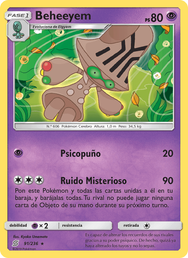 Beheeyem, carta 91 di Mentes Unidas