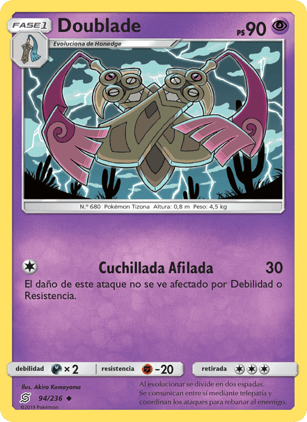 Doublade, carta 94 de Mentes Unidas