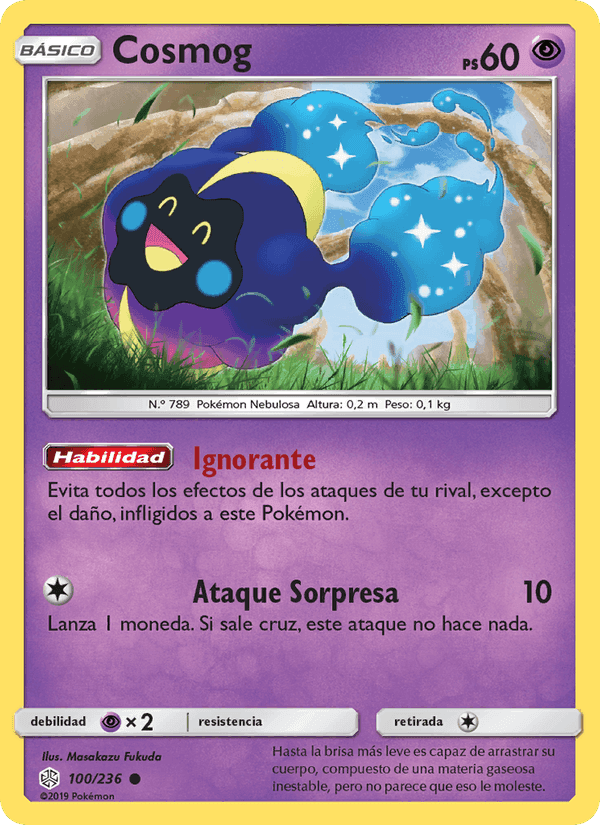 Cosmog, card 100 from Eclipse Cósmico