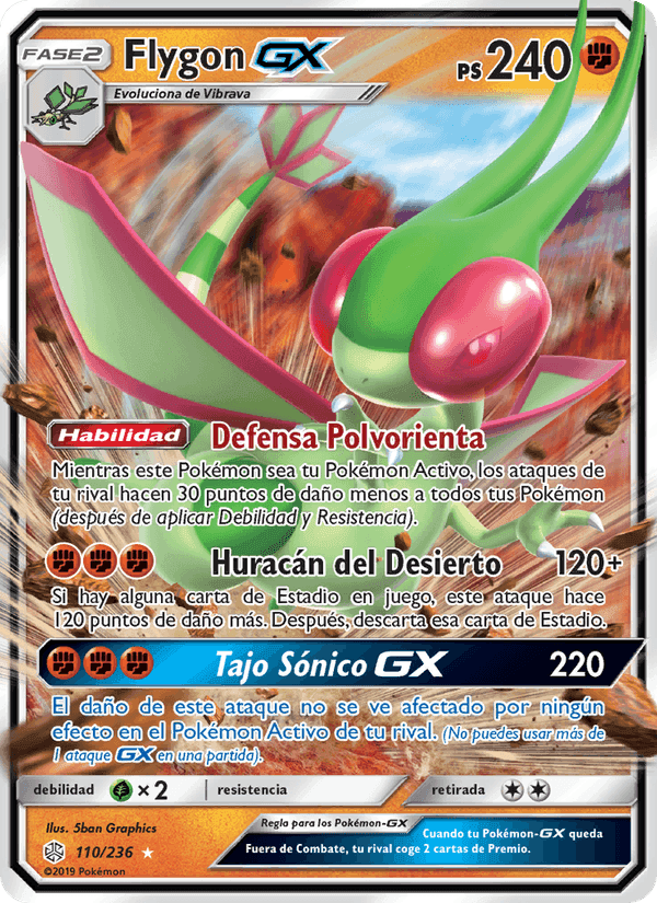 Flygon GX, carta 110 de Eclipse Cósmico