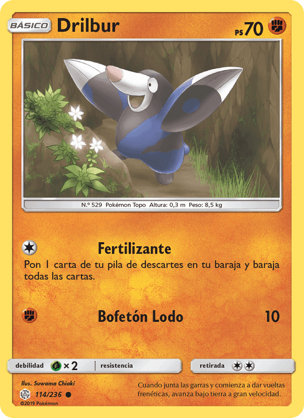Drilbur, card 114 from Eclipse Cósmico