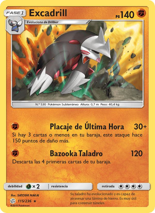Excadrill, carta 115 de Eclipse Cósmico