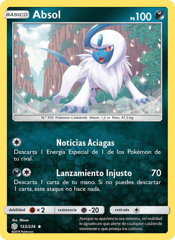 Absol, carta 133 de Eclipse Cósmico