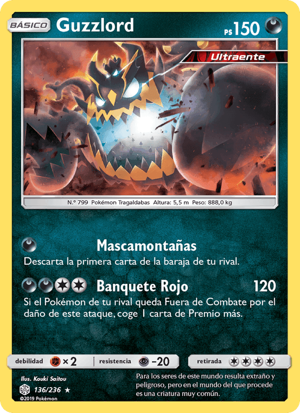 Guzzlord, carta 136 de Eclipse Cósmico