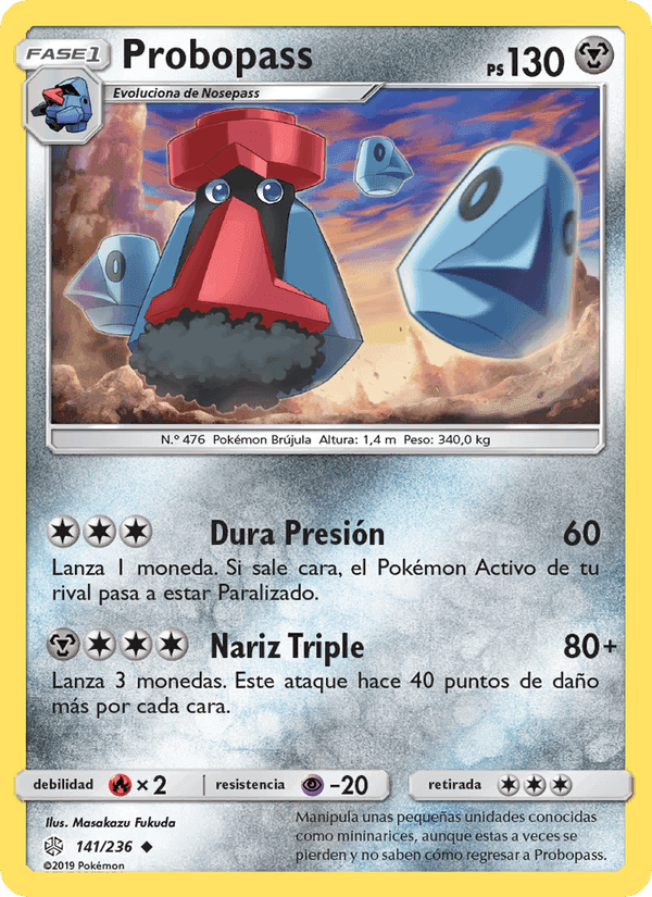 Probopass, card 141 from Eclipse Cósmico
