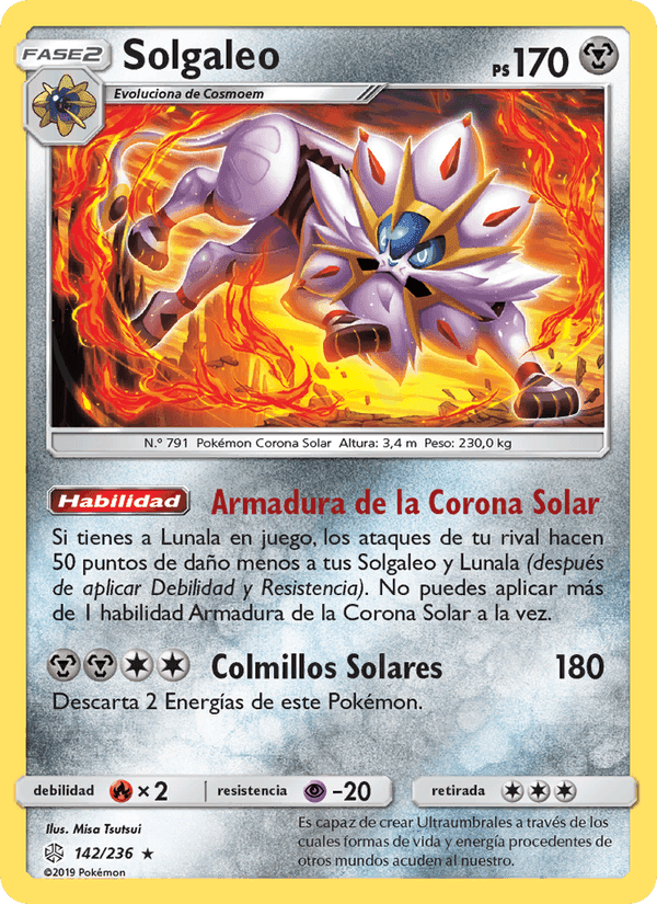 Solgaleo, carte 142 de Eclipse Cósmico