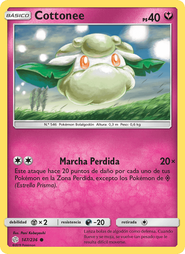 Cottonee, card 147 from Eclipse Cósmico