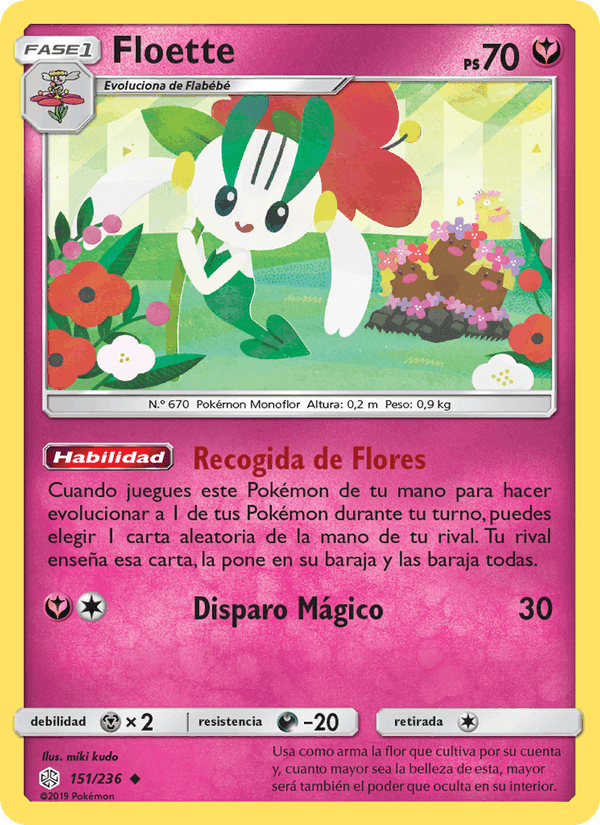 Floette, carta 151 de Eclipse Cósmico