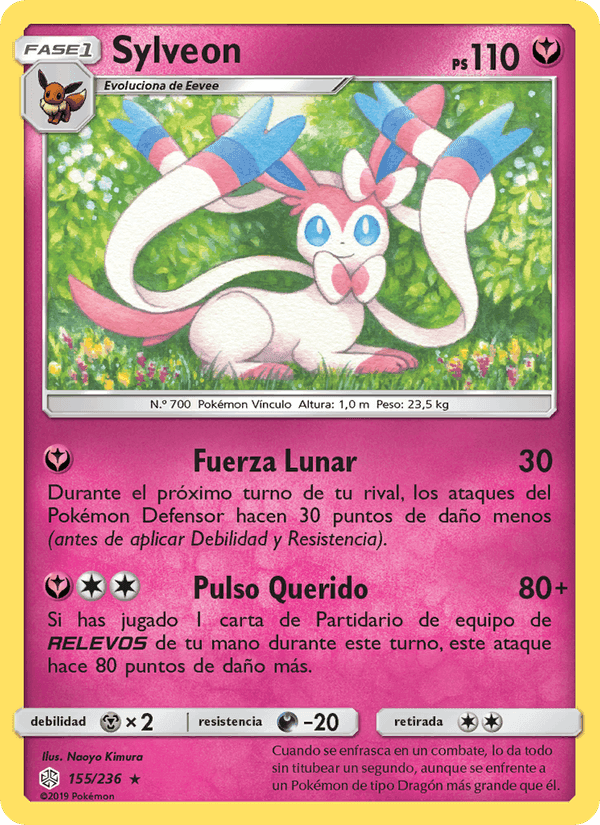 Sylveon, carta 155 de Eclipse Cósmico