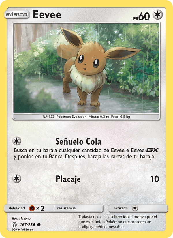 Eevee, carta 167 di Eclipse Cósmico