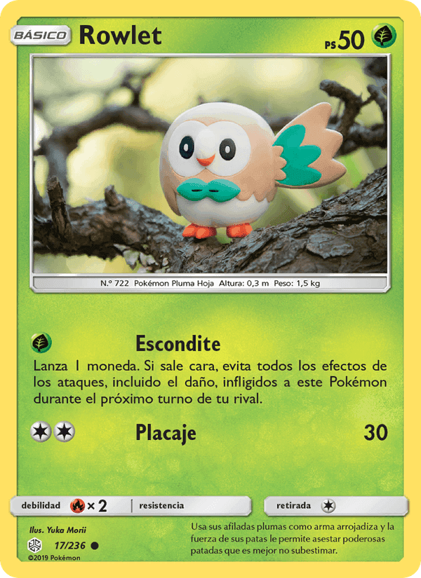 Rowlet, carte 17 de Eclipse Cósmico