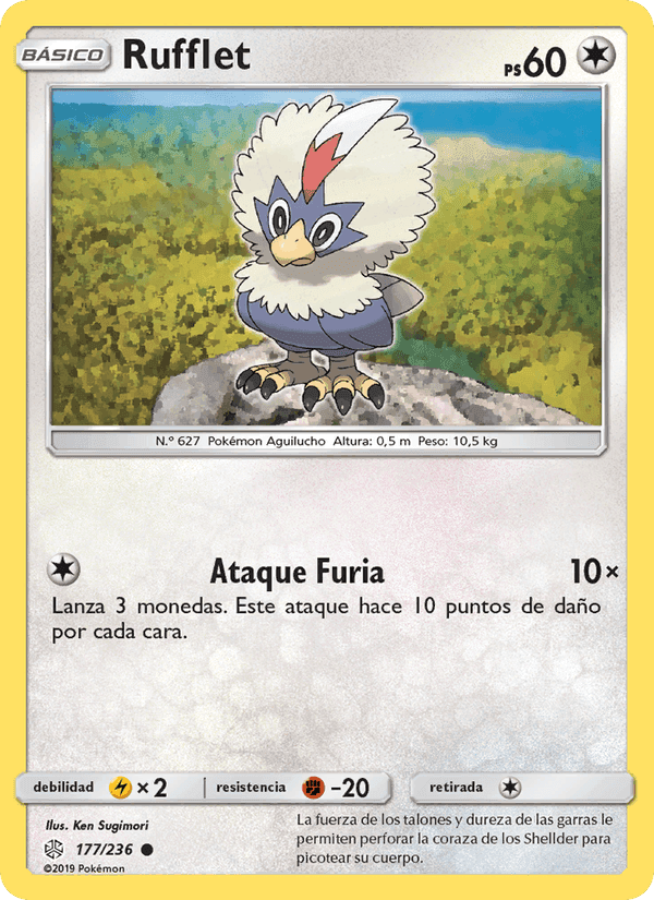 Rufflet, card 177 from Eclipse Cósmico