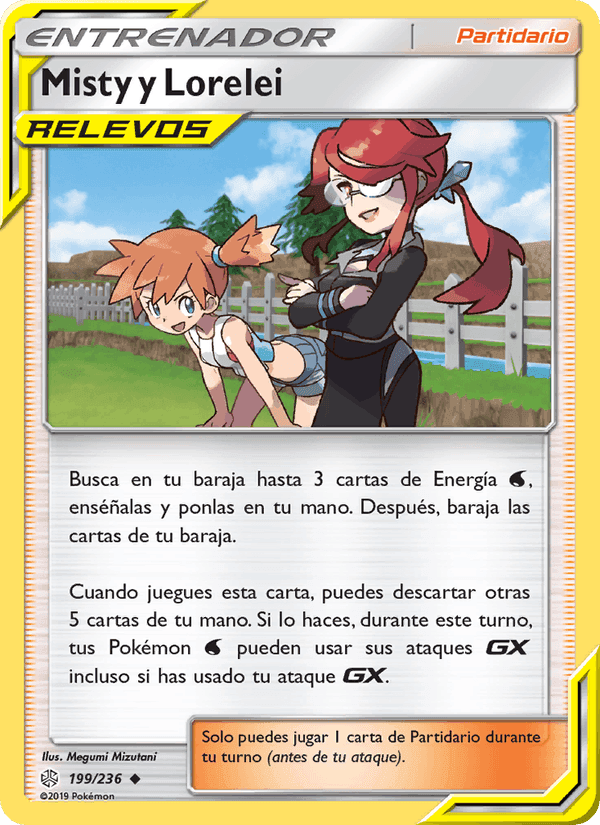 Misty y Lorelei, card 199 from Eclipse Cósmico