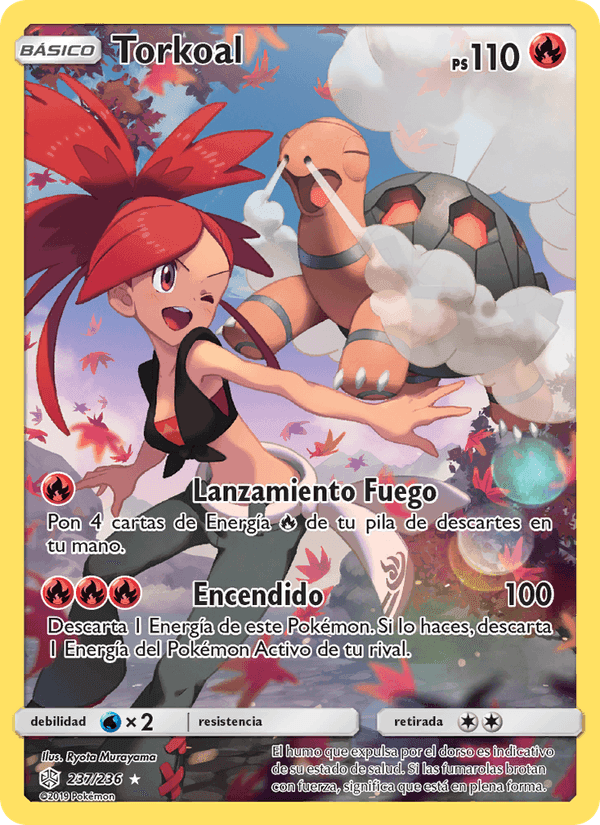Torkoal, carta 237 di Eclipse Cósmico