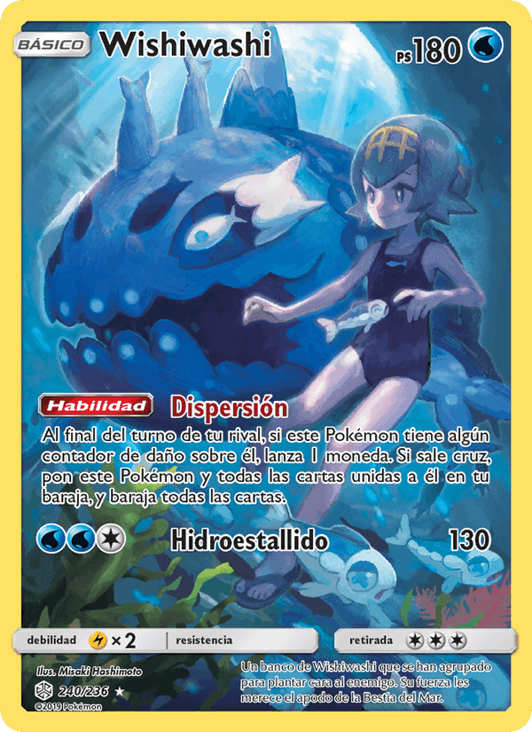 Wishiwashi, carta 240 de Eclipse Cósmico