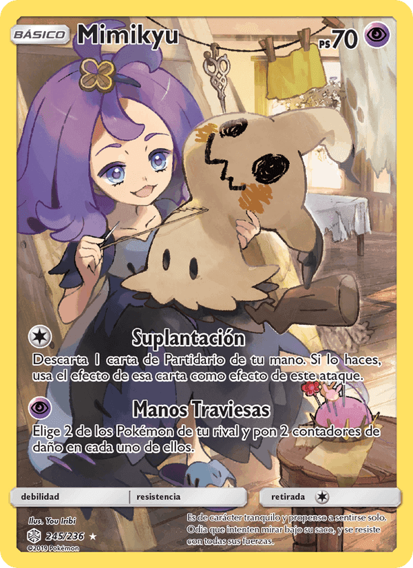 Mimikyu, carta 245 di Eclipse Cósmico
