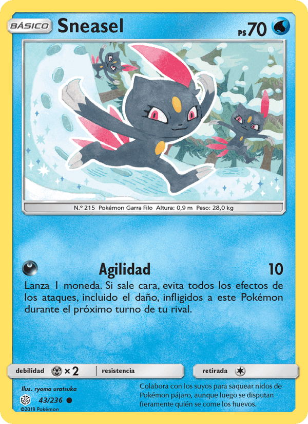 Sneasel, carta 43 de Eclipse Cósmico