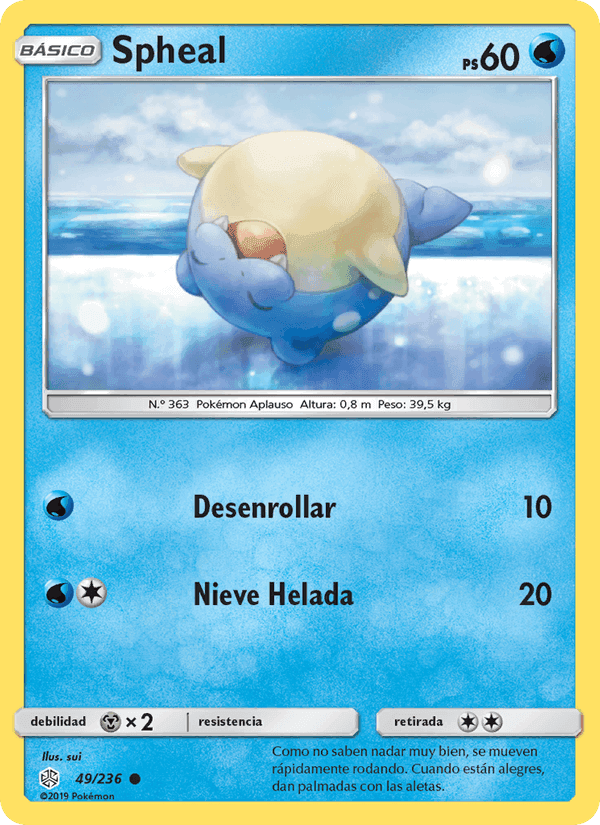 Spheal, carte 49 de Eclipse Cósmico