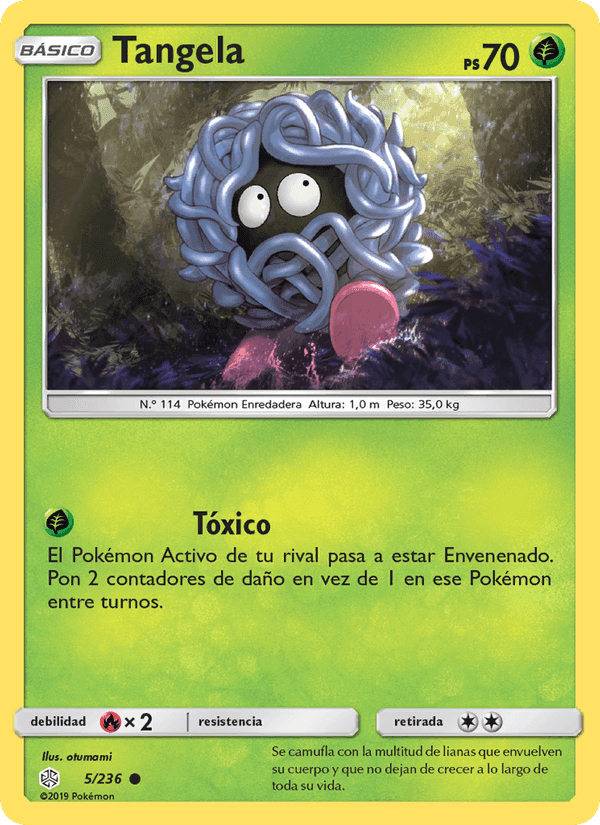 Tangela, carta 5 de Eclipse Cósmico