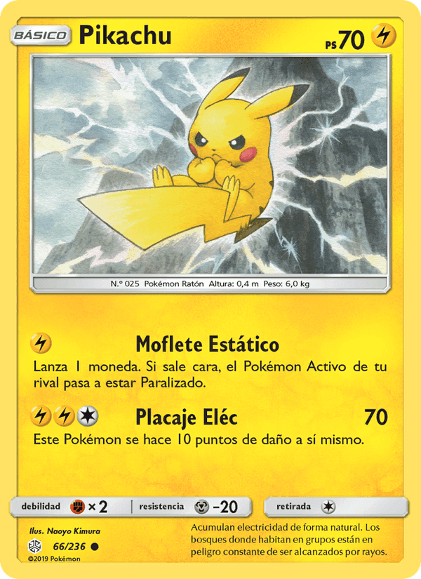 Pikachu, carta 66 de Eclipse Cósmico