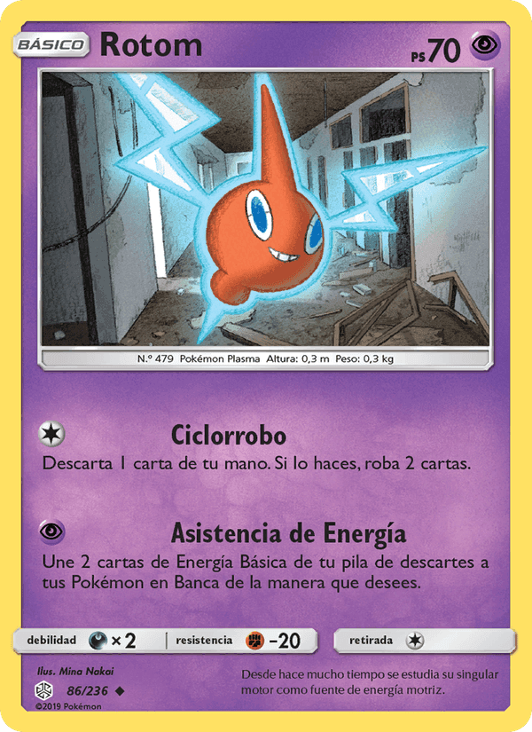 Rotom, carta 86 de Eclipse Cósmico