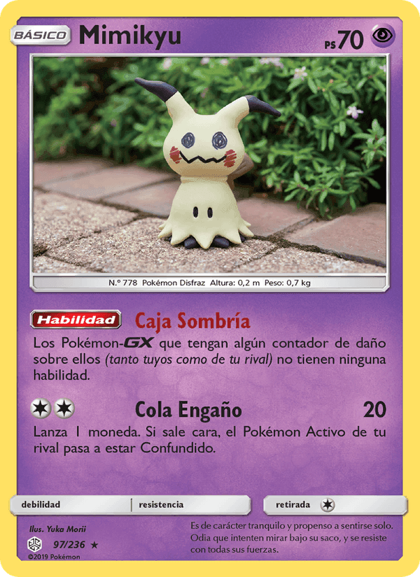 Mimikyu, card 97 from Eclipse Cósmico