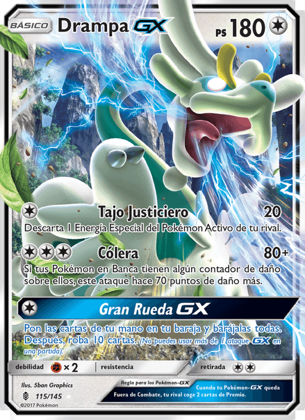 Drampa GX, card 115 from Albor de Guadianes