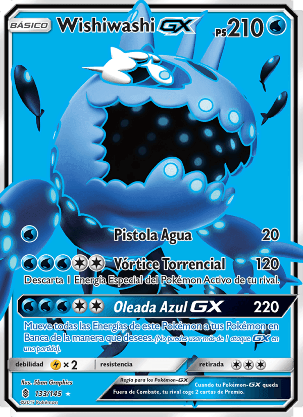 Wishiwashi GX, carta 133 de Albor de Guadianes